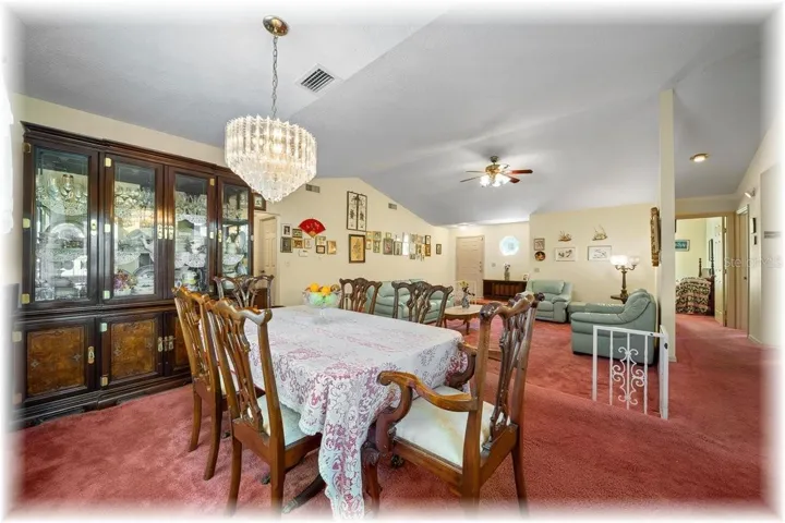 WITH LOTS OF ROOM FOR A LARGE TABLE