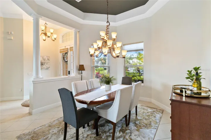 Formal Dining Room with Tray Ceiling