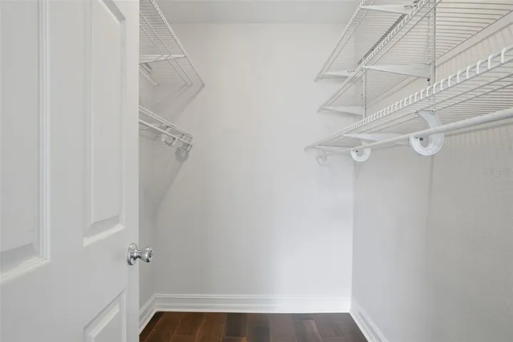 Primary closet
