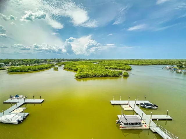 Boat slips in the back