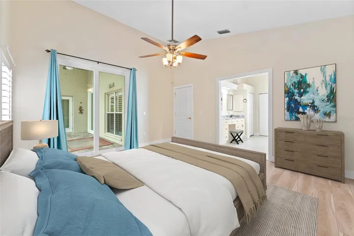 staged Maste bedroom