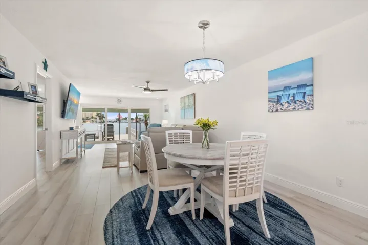 This dining room features expansive, picturesque views of the surrounding area.