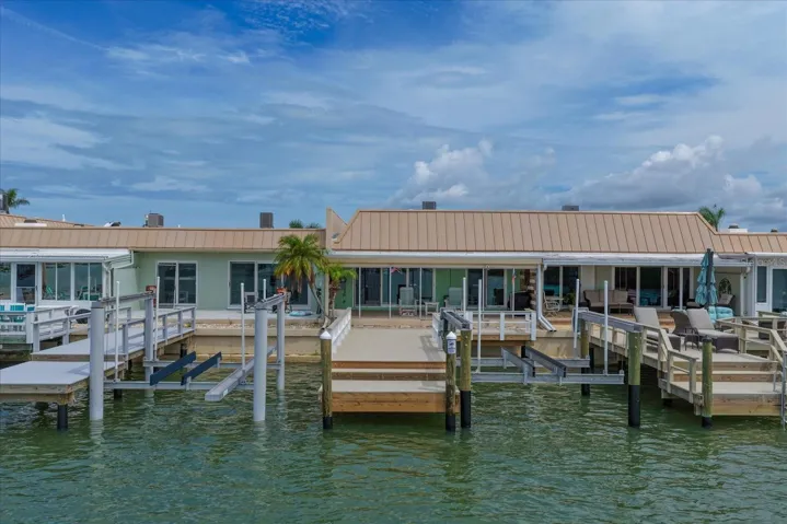 Brand new composite dock just installed; features a 10,000 lb. boat lift with new pilings.