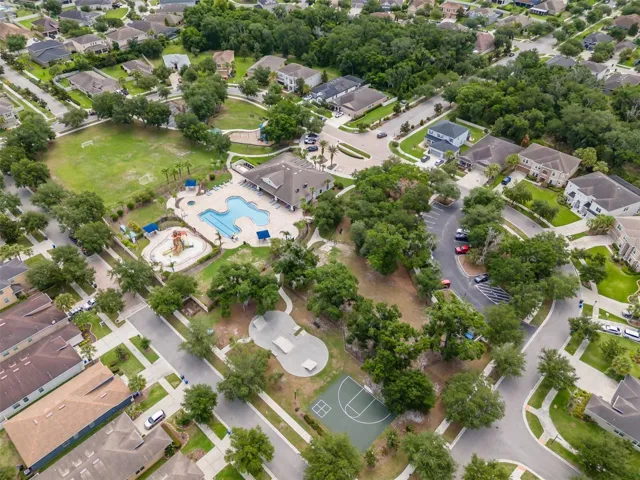 Community pool, splash pad, skate park and basketball loop