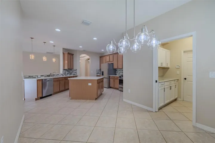 View from dining area
