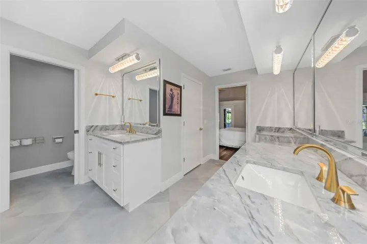 Double separated vanities