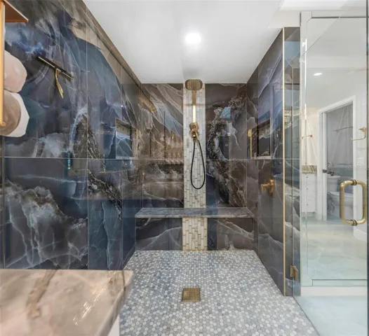 Large walk in shower