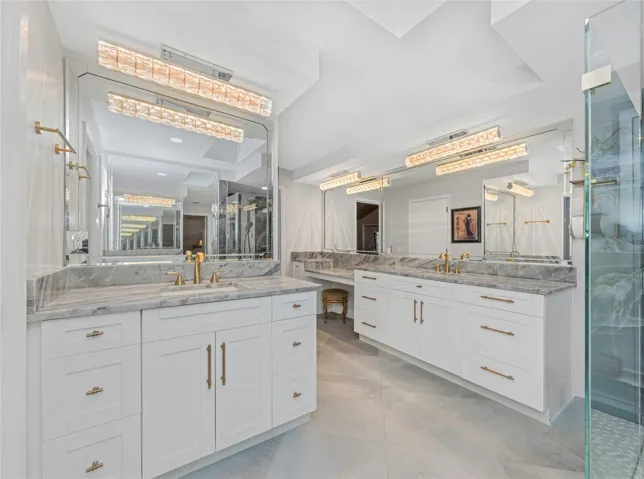 Double separated vanities