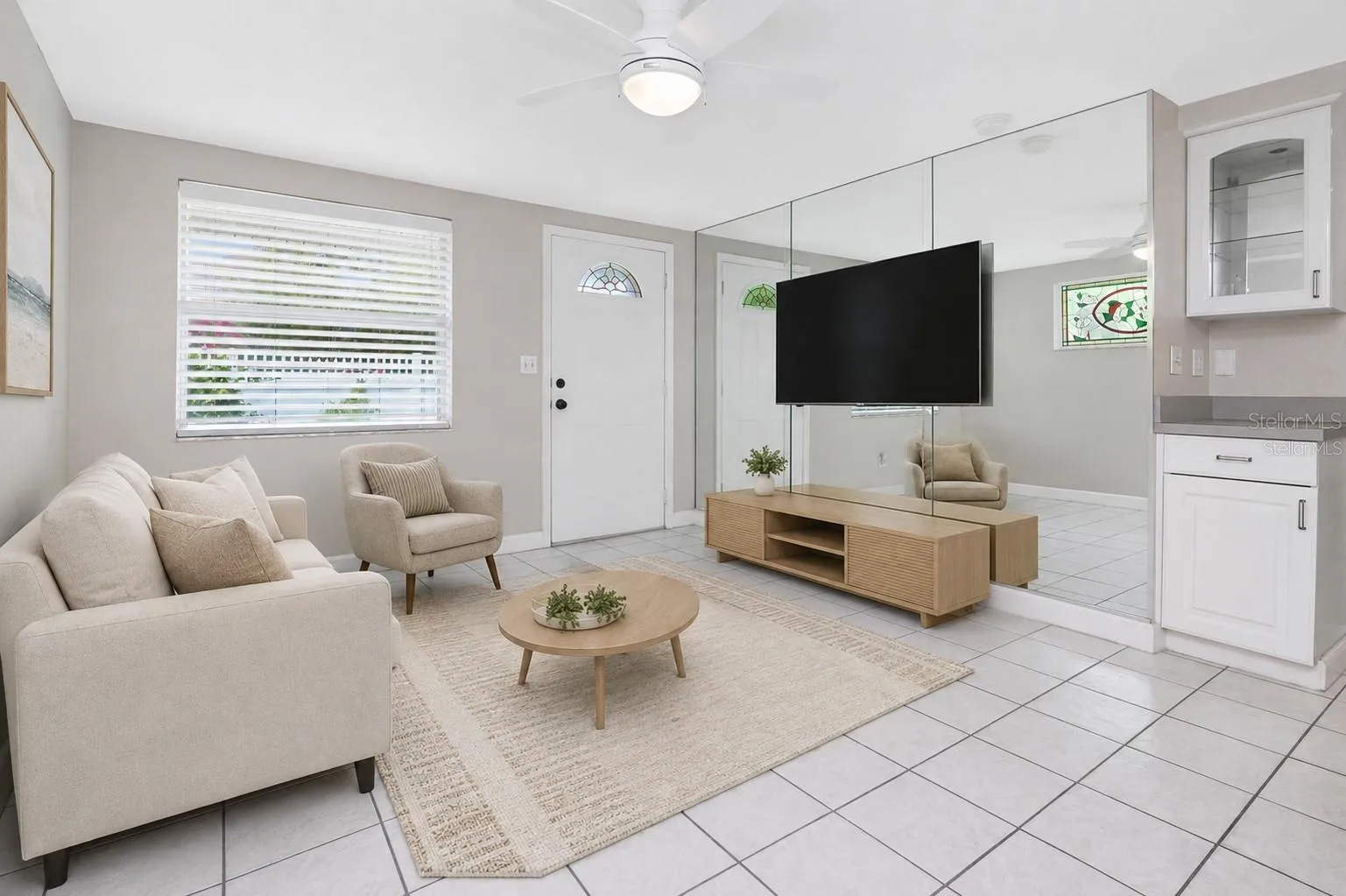 STAGED LIVING ROOM