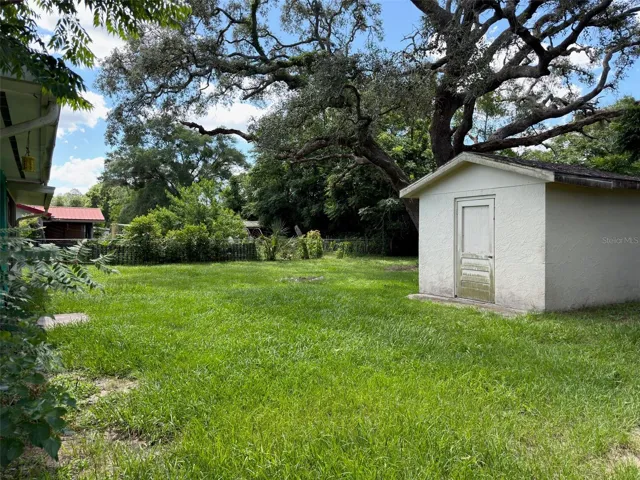 Outdoor Shed in backyard