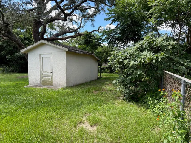 Outdoor Shed in backyard