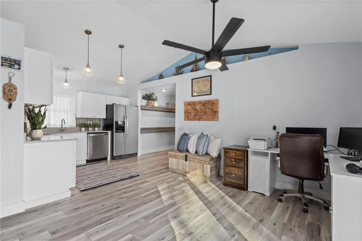 View into the kitchen