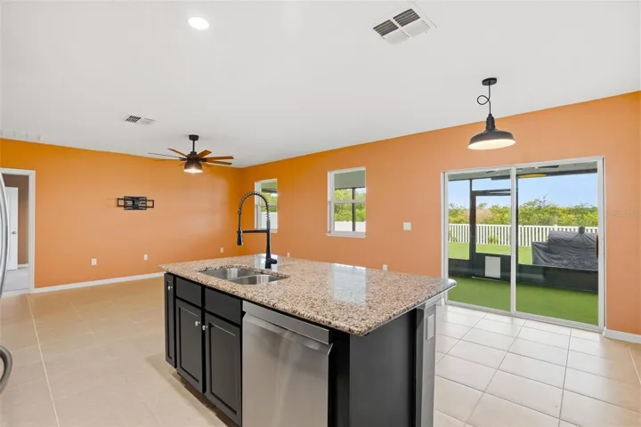 Kitchen overlooking Lanai