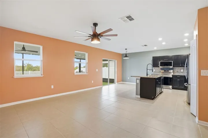 Great Room into Kitchen