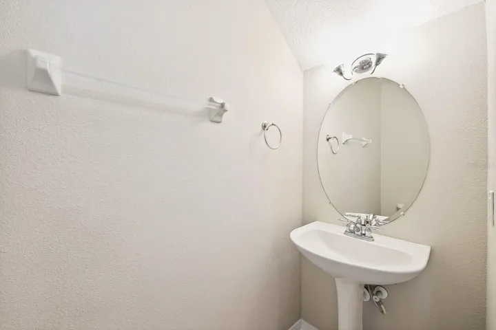 Convenient main floor half bath.