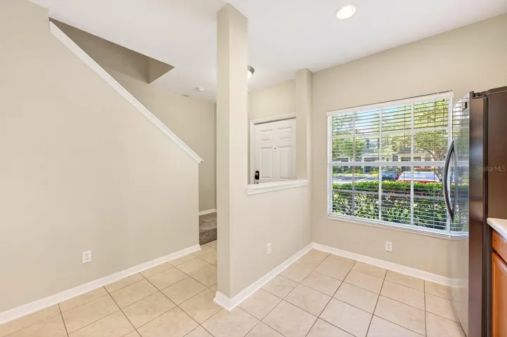 Large window brings in the natural light.