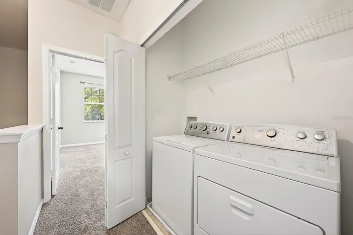 Second floor laundry.