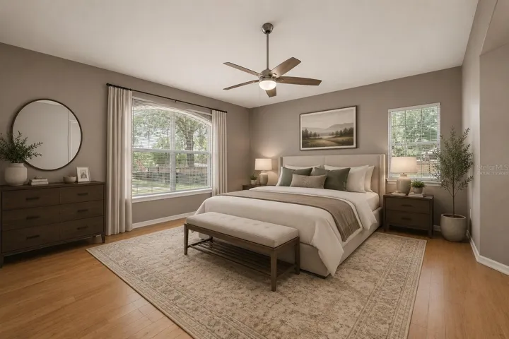 MASTER BEDROOM VIRTUALLY STAGED