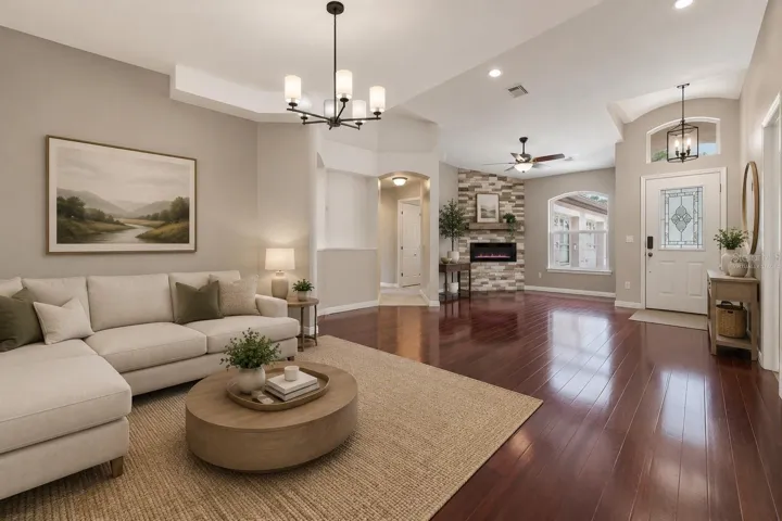 LIVING ROOM/DINING ROOM VIRTUALLY STAGED