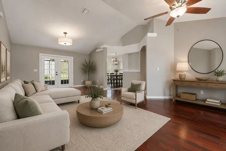ROOM/DINING ROOM VIRTUALLY STAGED
