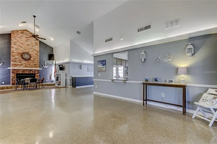The clubhouse interior offers plenty of space to dance, party, dine, and enjoy the company of the community.