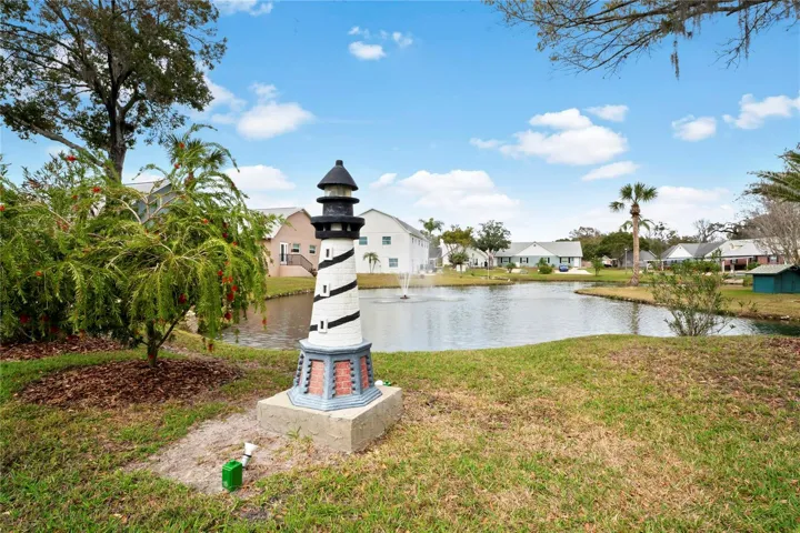 Lighthouse overlooking the ponds.