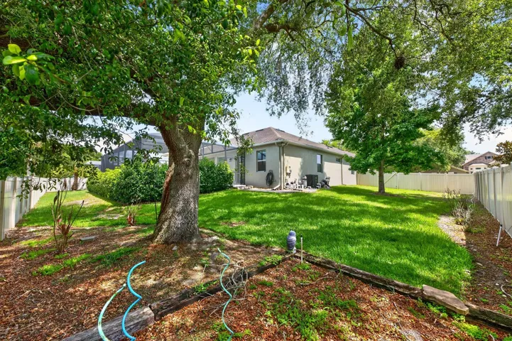 The back of the home.