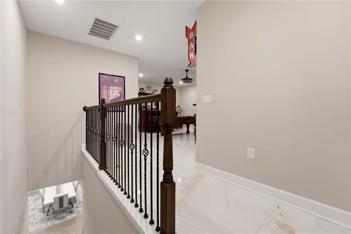 stairs to bonus loft + bedroom