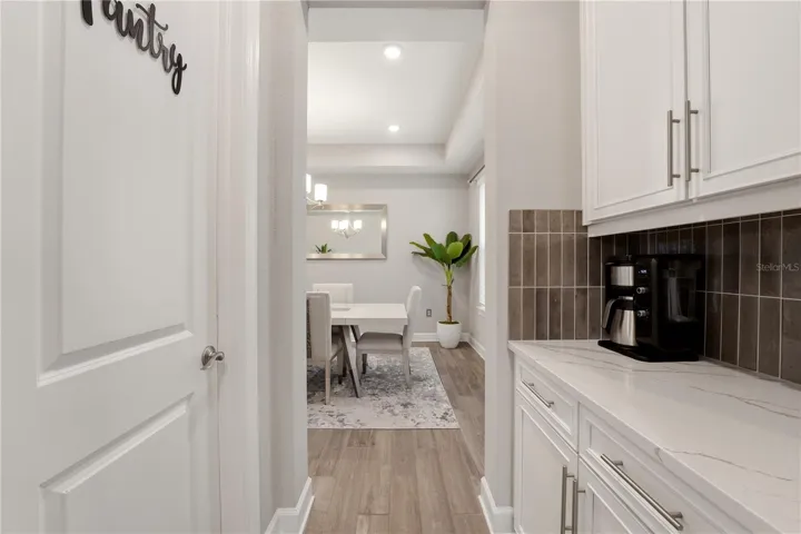 butler's pantry/bar area