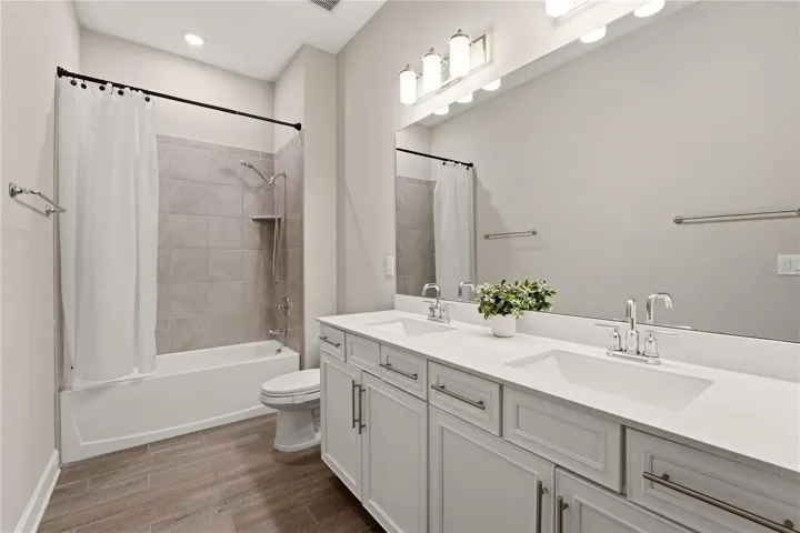 downstairs hall bathroom near 2 secondary bedrooms