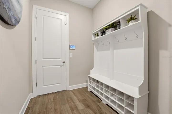 downstairs mudroom to garage