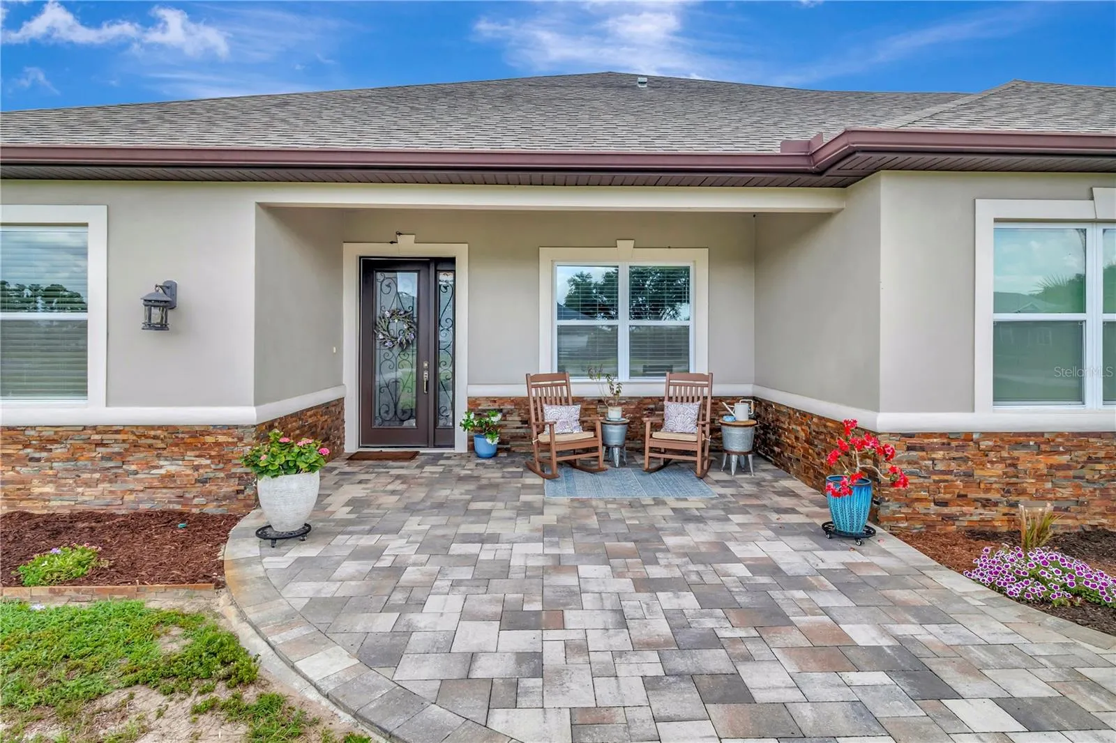 Front Entrance with Beautiful Glass Doors