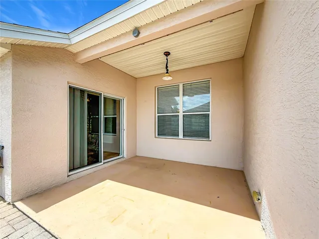 Covered rear porch