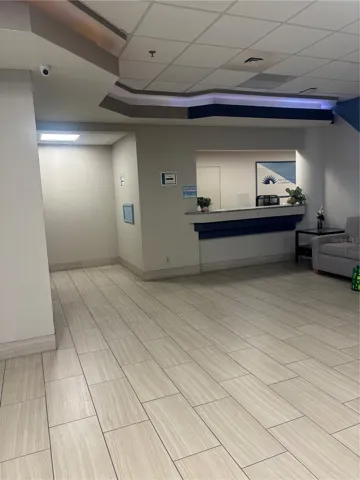Front desk area