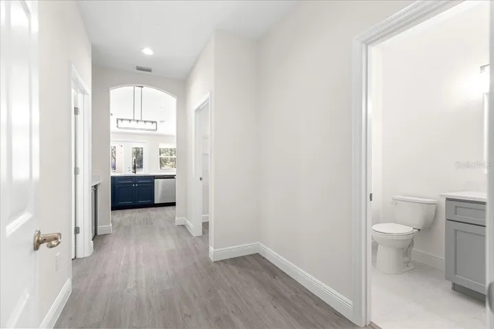 view of mudroom from garage access