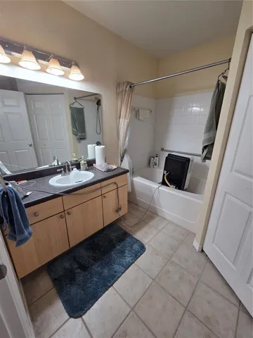 Primary bath ensuite- owner shows dehumidifier when away