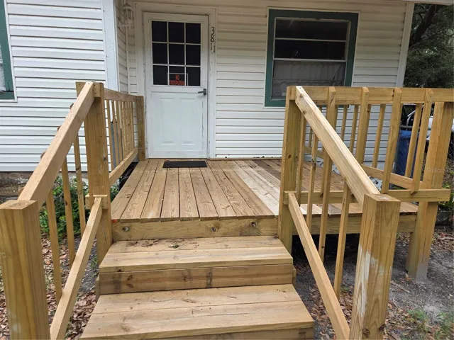 Front deck entry