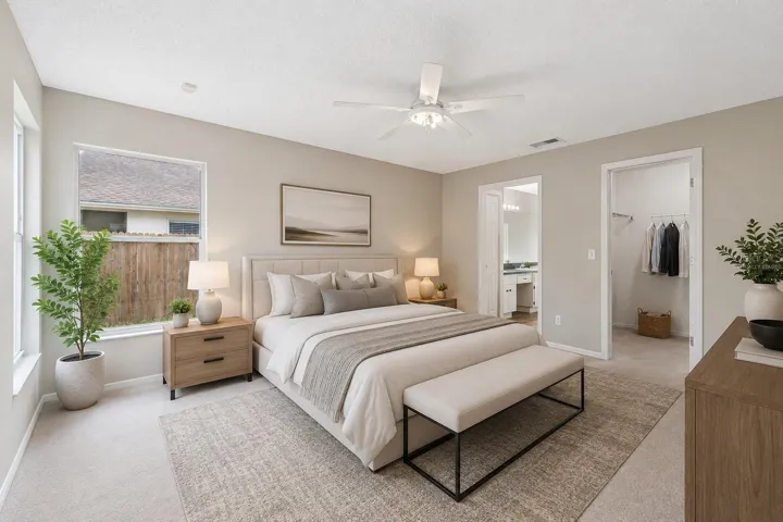 Virtually Staged - Primary Bedroom