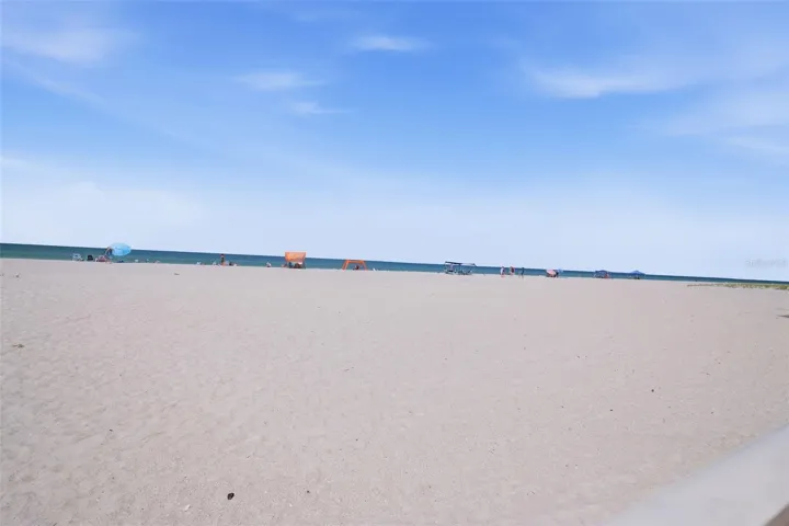 Beach in front of the unit