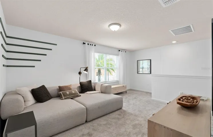 Model Home Design Only. Pictures and furnishings are for illustrative purposes only. Elevations, colors and options may vary. Furniture is for model home staging only