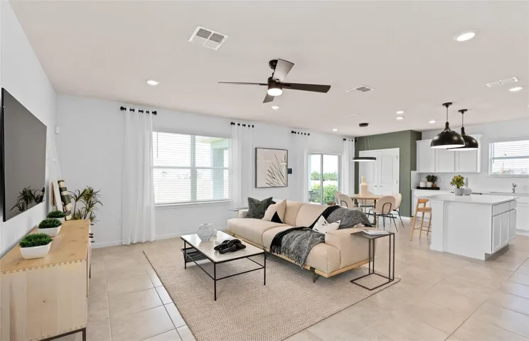 Model Home Design Only. Pictures and furnishings are for illustrative purposes only. Elevations, colors and options may vary. Furniture is for model home staging only
