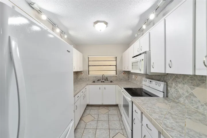 Galley Kitchen with lots of counter space