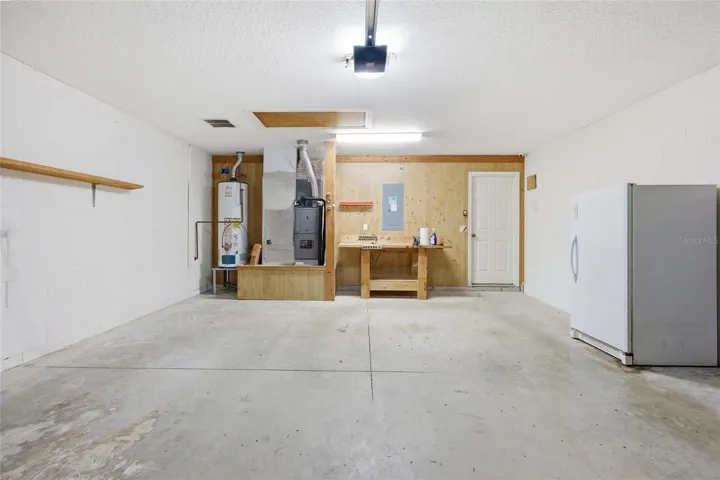 Peg board in garage