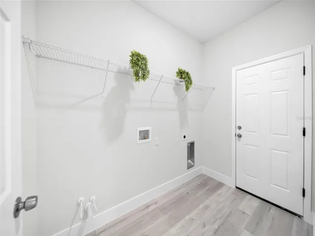 Dedicated laundry room