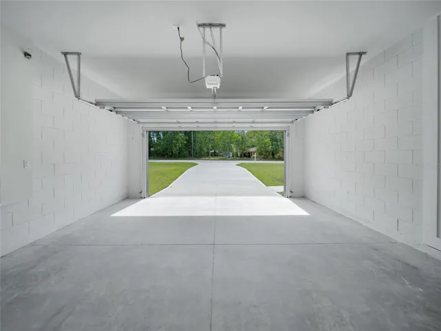Oversized two-car garage