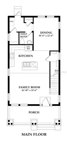 Floor plan of first floor