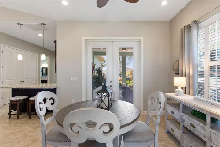 Double doors leading to the breezeway