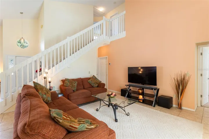 Family room to open view upstairs