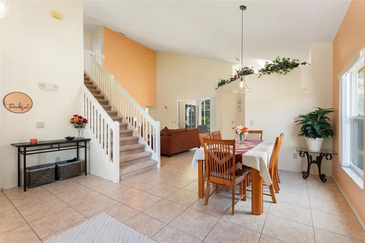 Open view from Living to Dining room