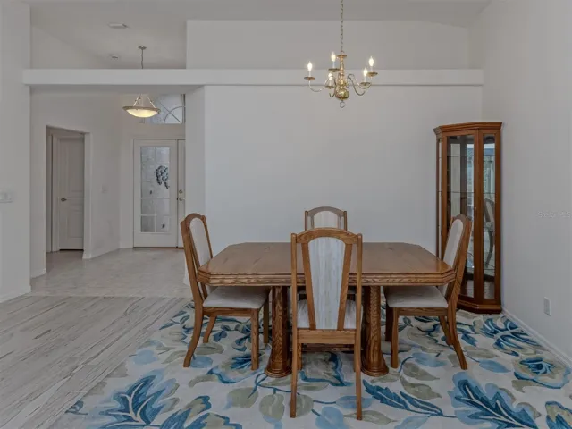 The formal dining space is perfect for serving those special meals